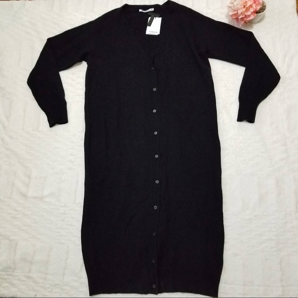 Reserved- Alexander wang size L long wool cardigan